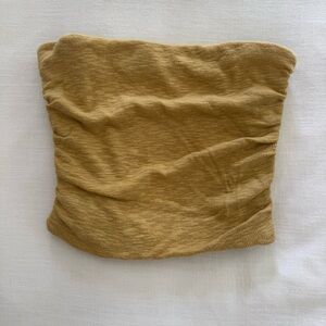 Free People Boulevard Tube Top - Mustard Yellow - Women Medium
